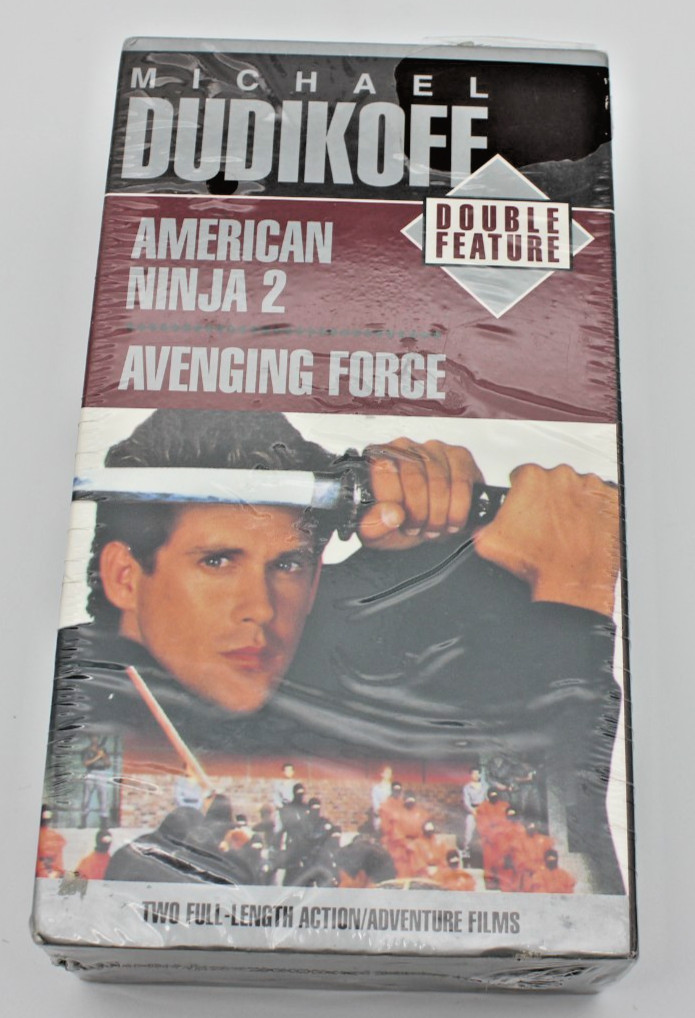 AMERICAN NINJA 2 / AVENGING FORCE-Michael Dudikoff (VHS 2 tapes) NEW-SEALED!