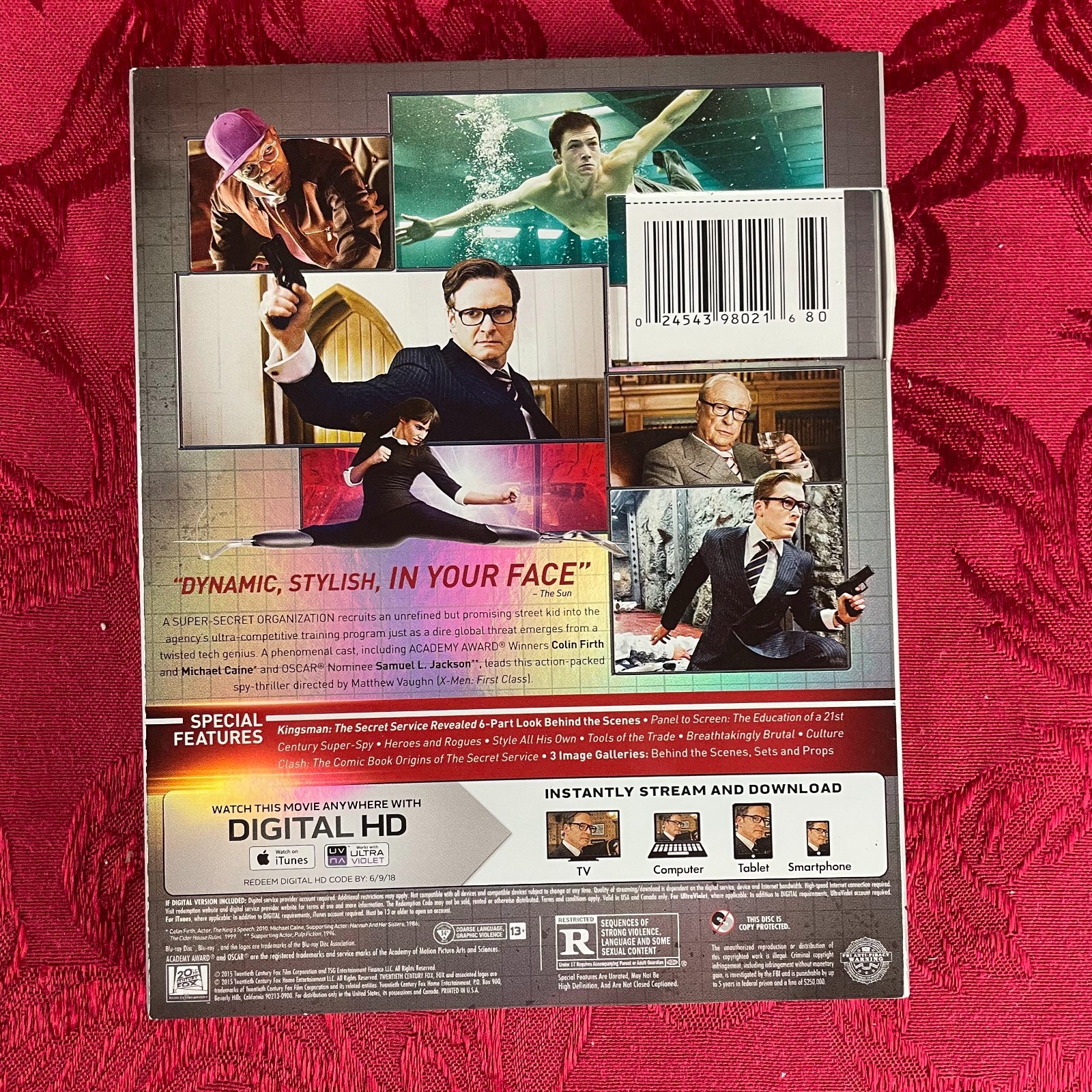 KINGSMAN: THE SECRET SERVICE (Blu-Ray) Matthew Vaughn, Colin Firth, Slipcover