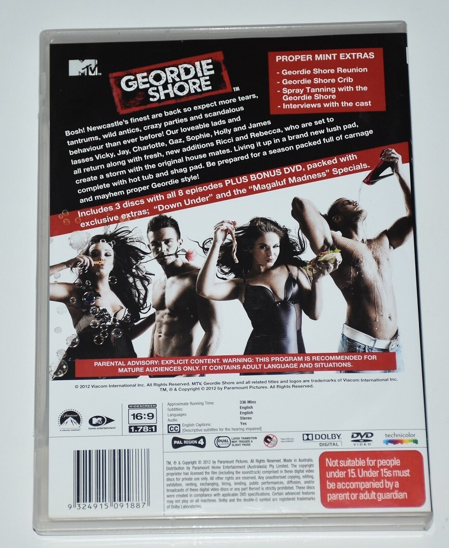Geordie Shore : The Complete Second Series SPECIAL 4 DISC COLLECTORS EDITION MTV