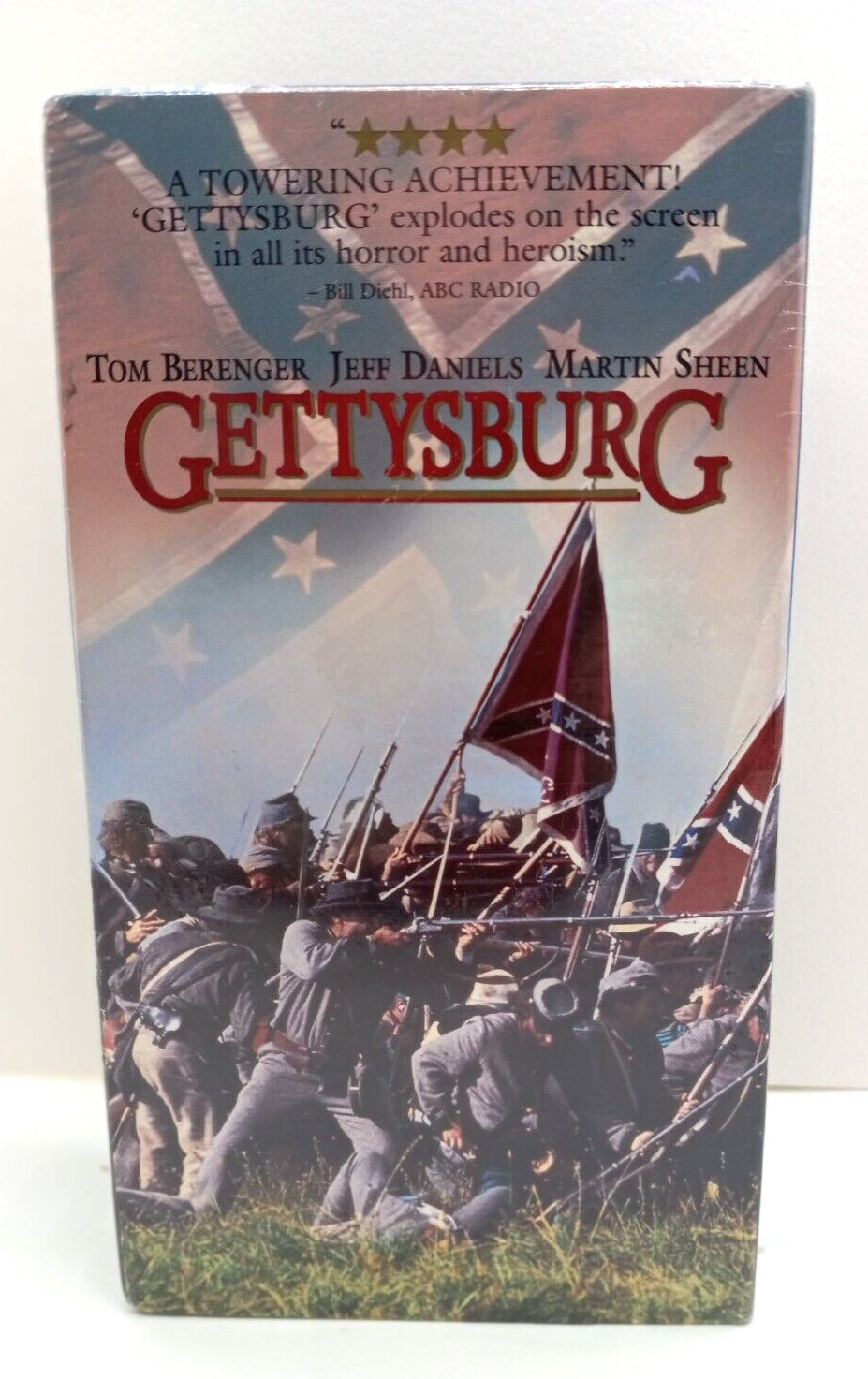 Gettysburg (VHS 1993, 2 Tape Set) Tom Berenger, Martin Sheen, Stephen Lang MIB