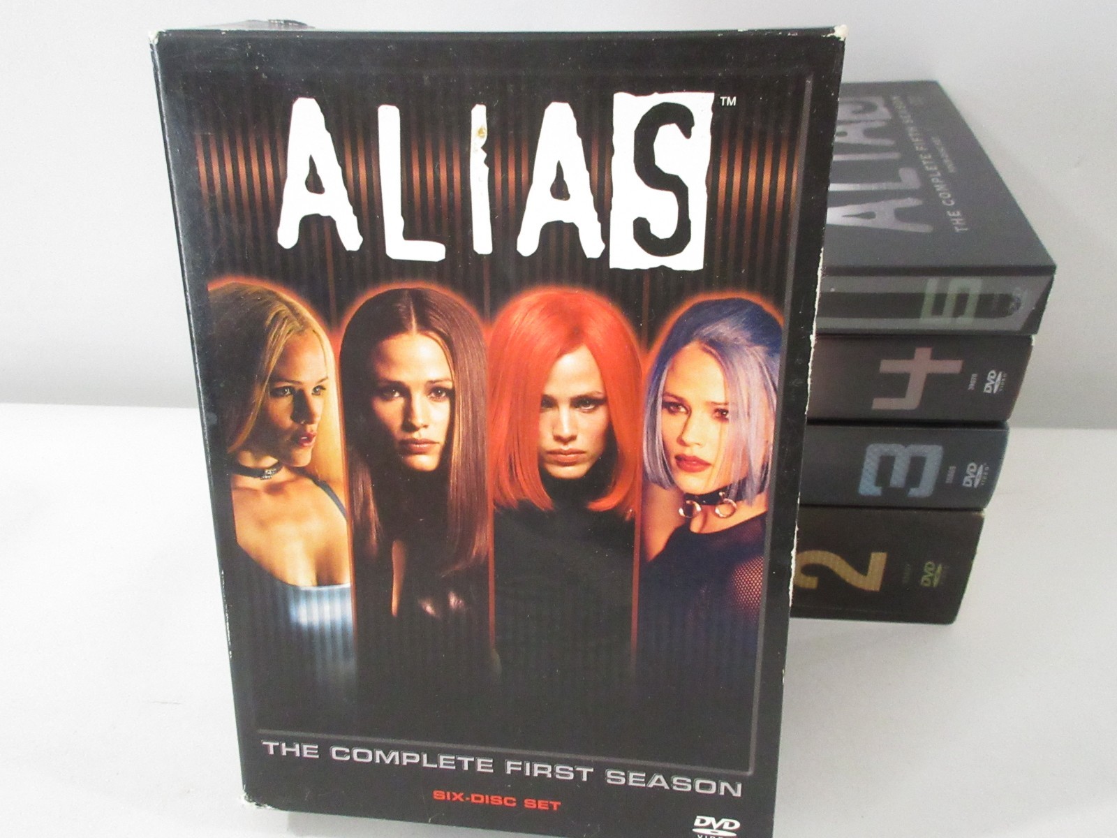 Alias Complete Seasons 1-5 Jennifer Garner 28 Disk Set Spy Thriller J.J. Abrams