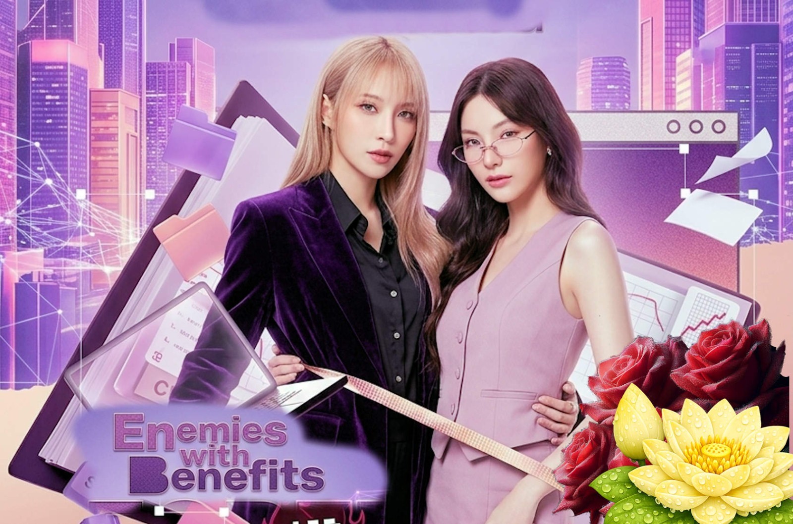 Thai LGBT GL Lakorn Drama, “Enemies with Benefits” on DVDs (No Subs)