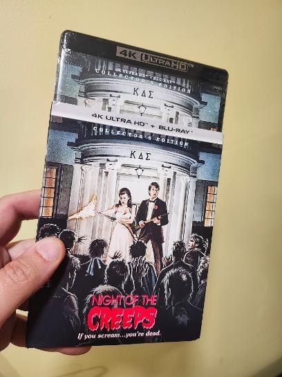 Night of the Creeps 4K UHD/BLU -RAY (Scream Factory – with SLIPCOVER – NEW)