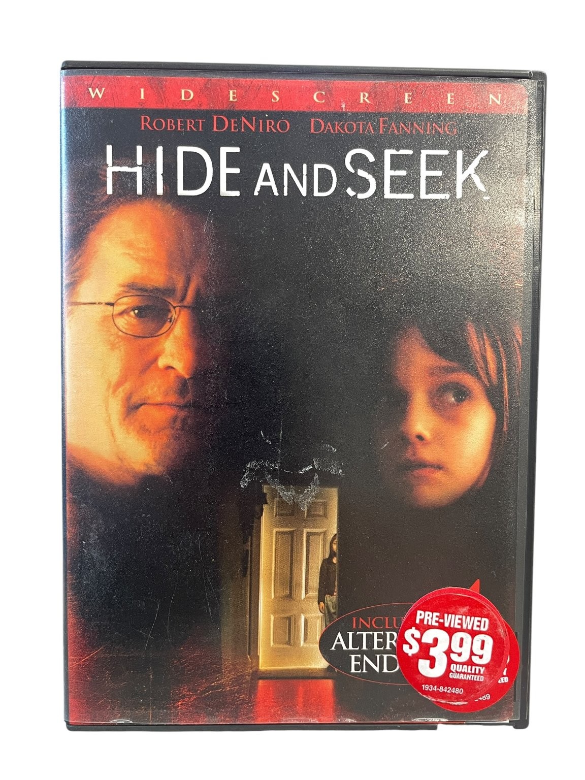 Hide and Seek DVD (2005) Robert De Niro, Dakota Fanning, 4 Alternate Endings