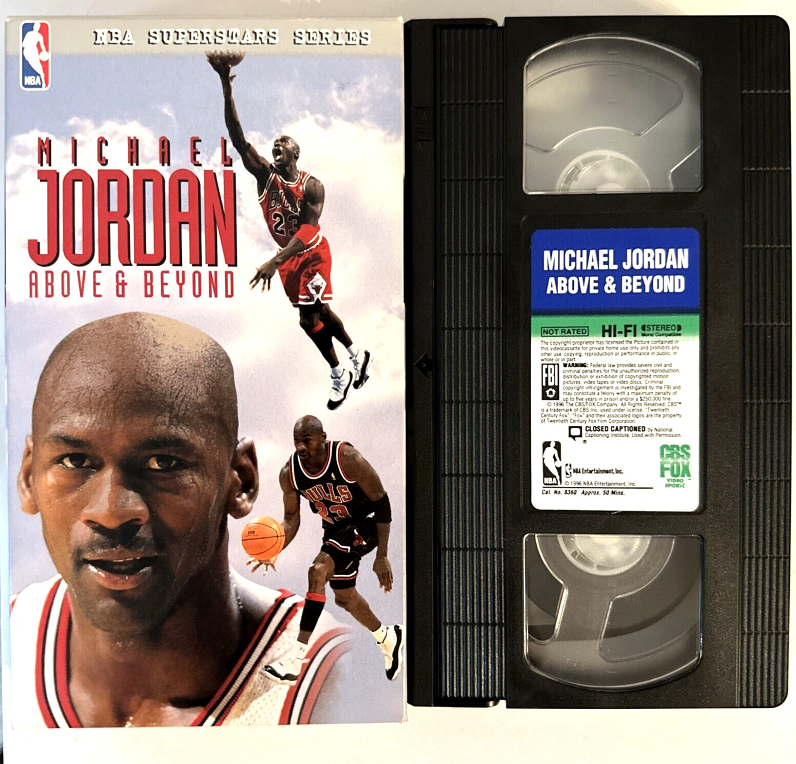 Michael Jordan: Above Beyond VHS 1996 NBA Video – Excellent