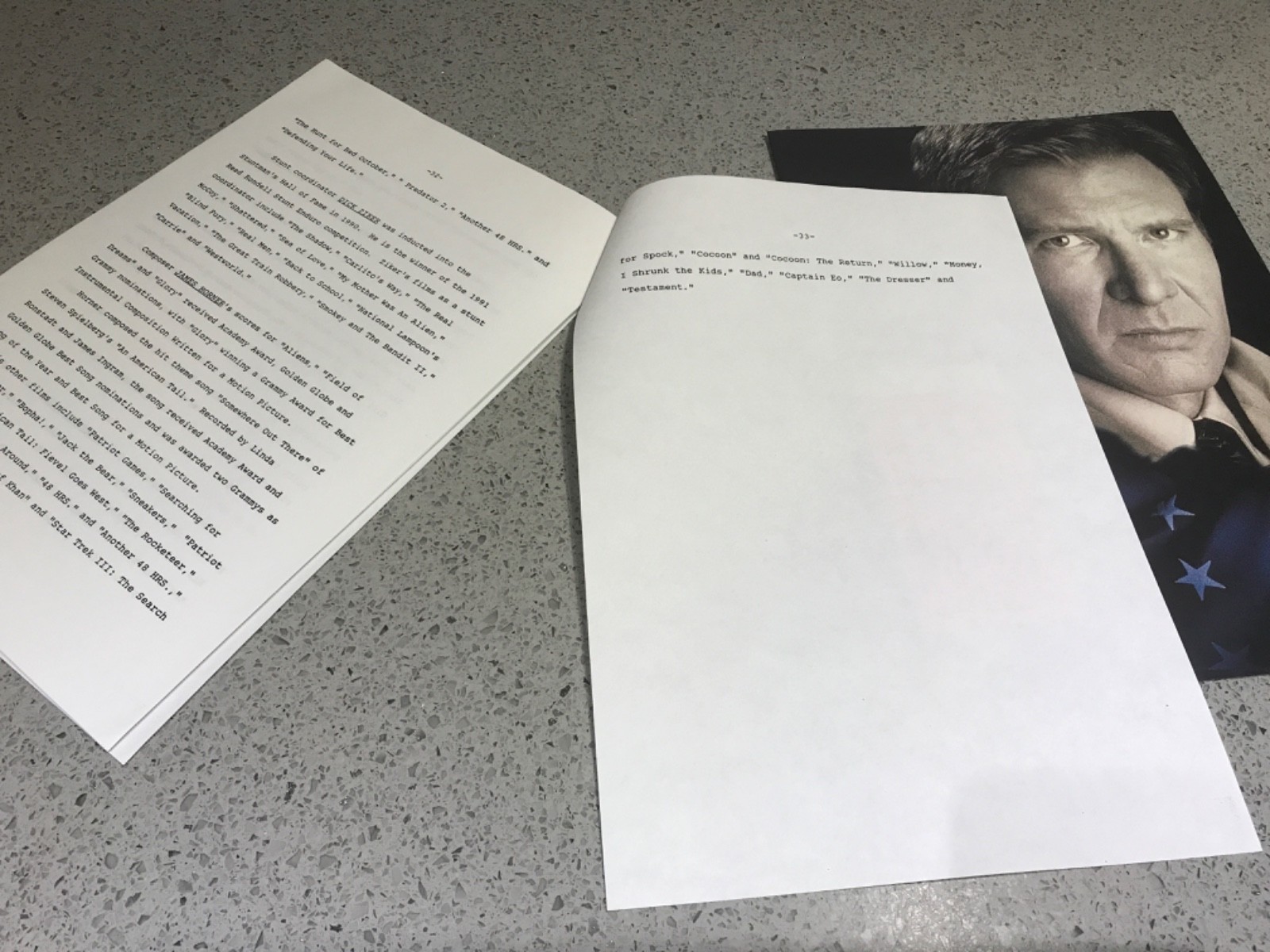 CLEAR AND PRESENT DANGER Harrison Ford PRESS KIT Production Notes & Photos 1994