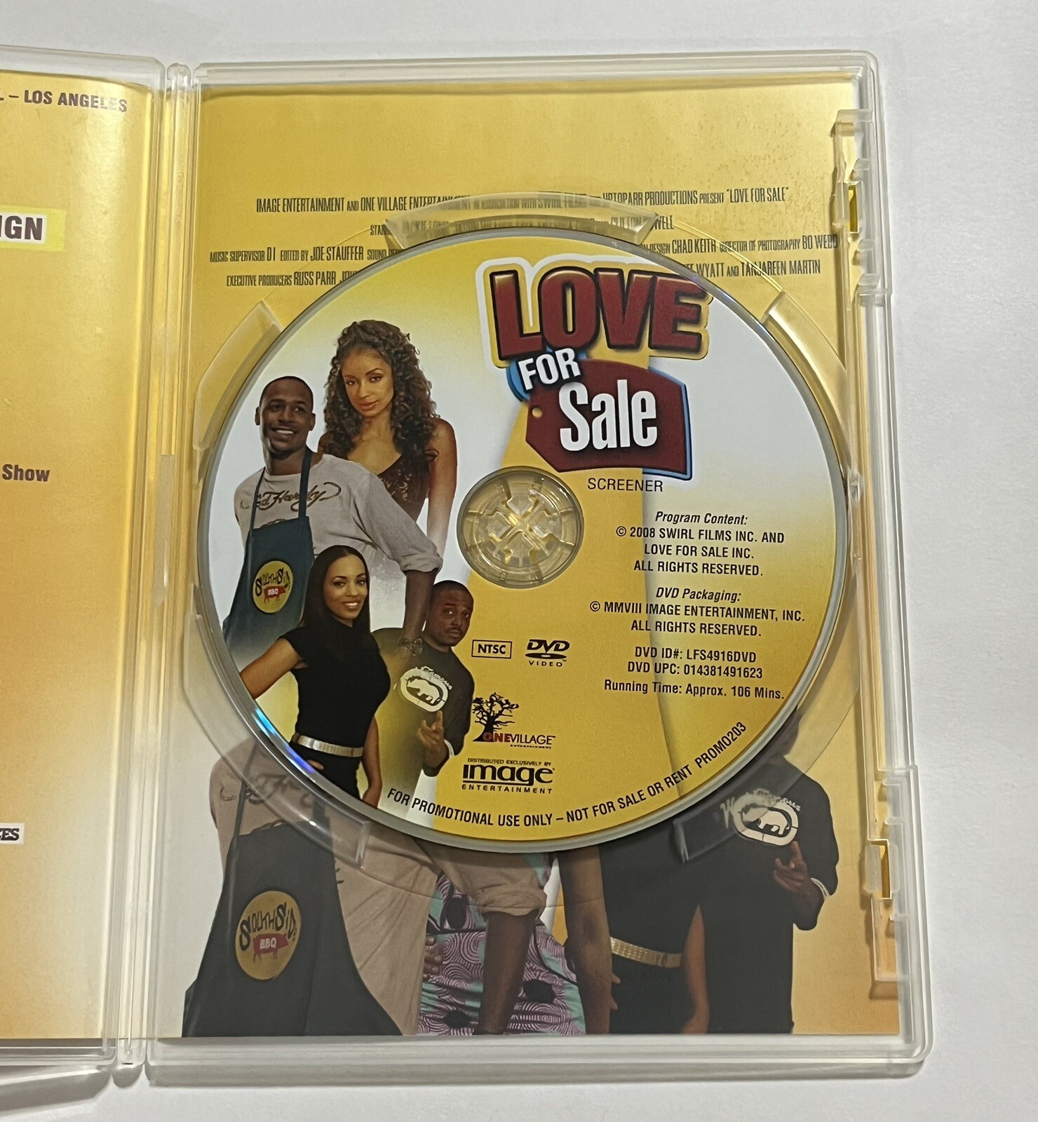 Love for Sale (DVD) Jackie Long Jason Weaver RARE DVD Screener PROMO