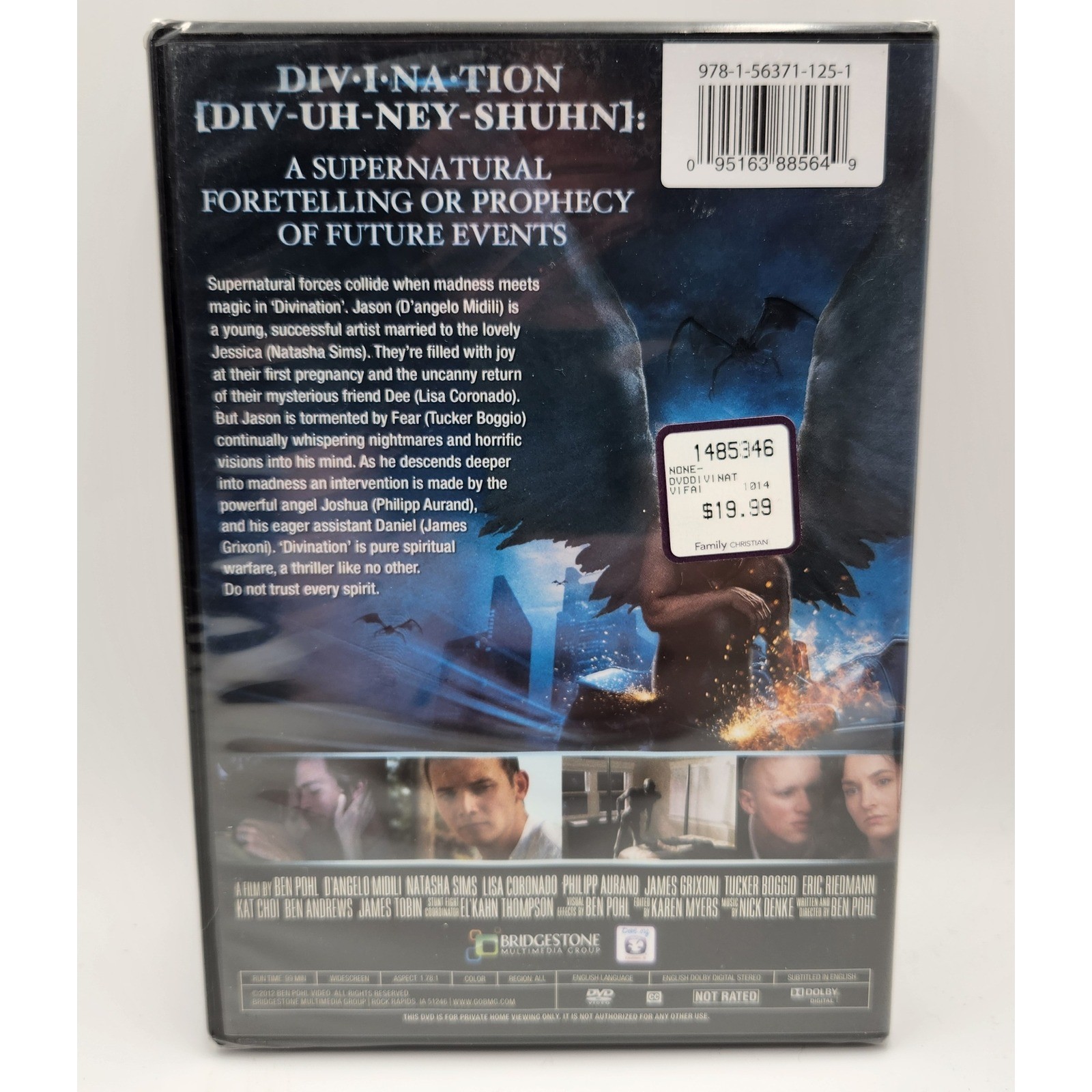 Bridgestone Multimedia Divination DVD Supernatural Thriller NEW