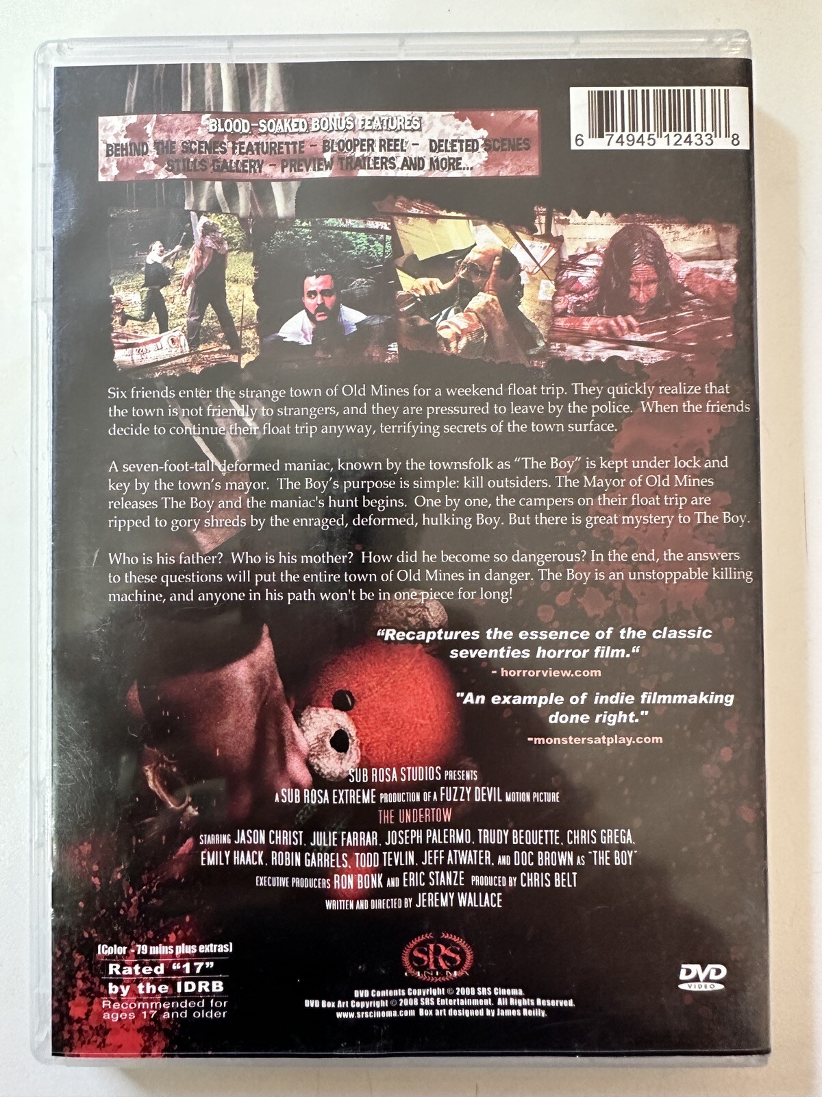 The Undertow (DVD, 2008) OOP SRS Cinema Horror Gore Underground Indie
