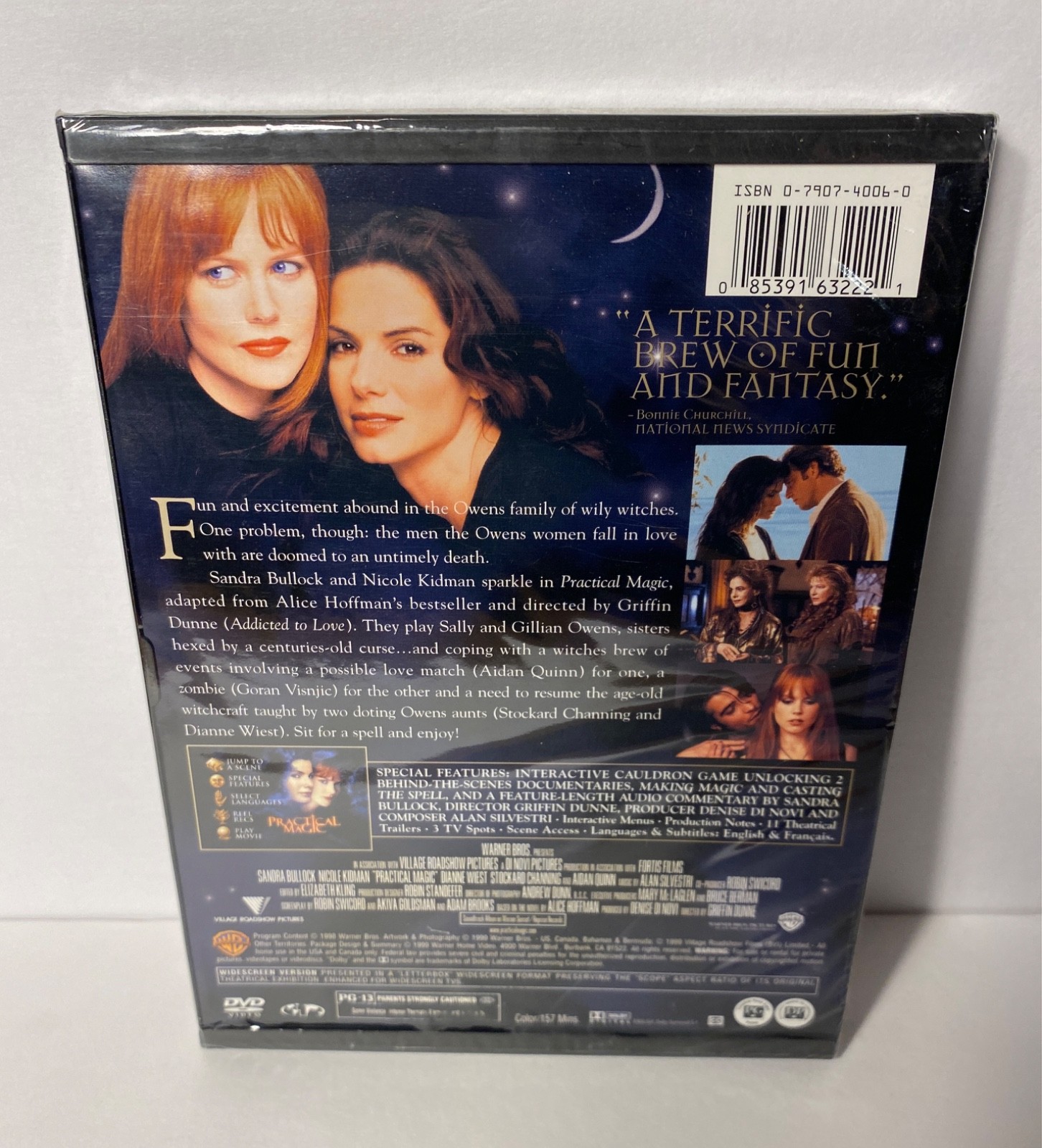 Practical Magic DVD 1998 (New + Sealed) Sandra Bullock Nicole Kidman Witchcraft