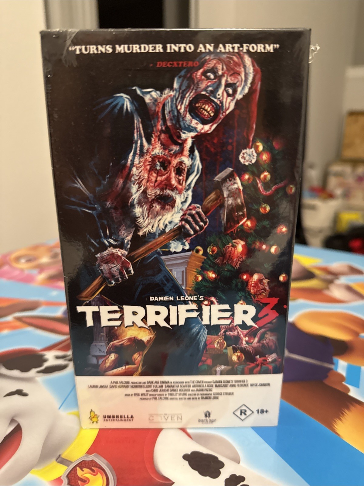 Terrifier 3 (2024 VHS) Umbrella Entertainment – Art The Clown Horror – Sealed