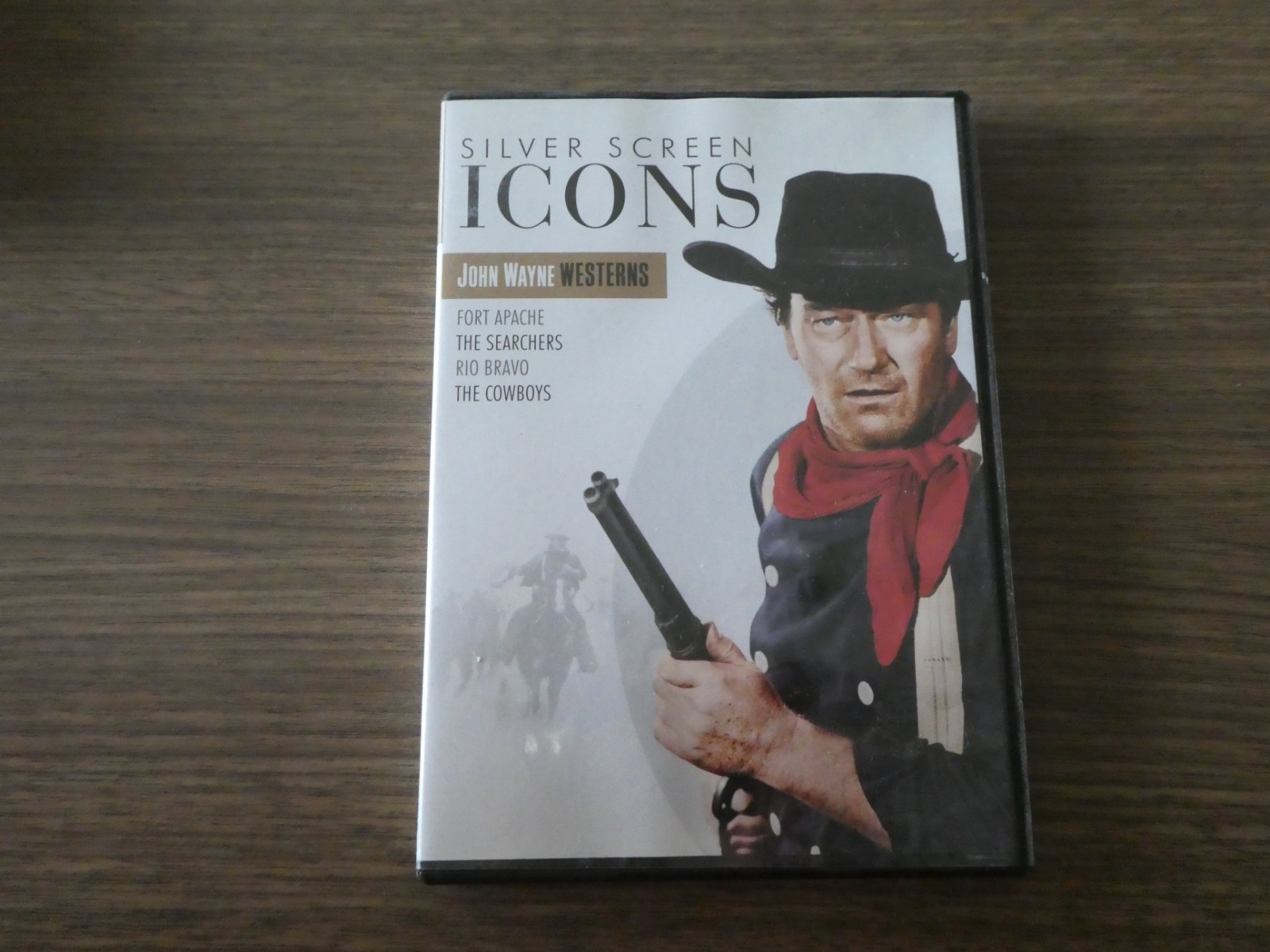 Silver Screen Icons John Wayne Westerns DVD The Searchers Fort Apache Rio Bravo