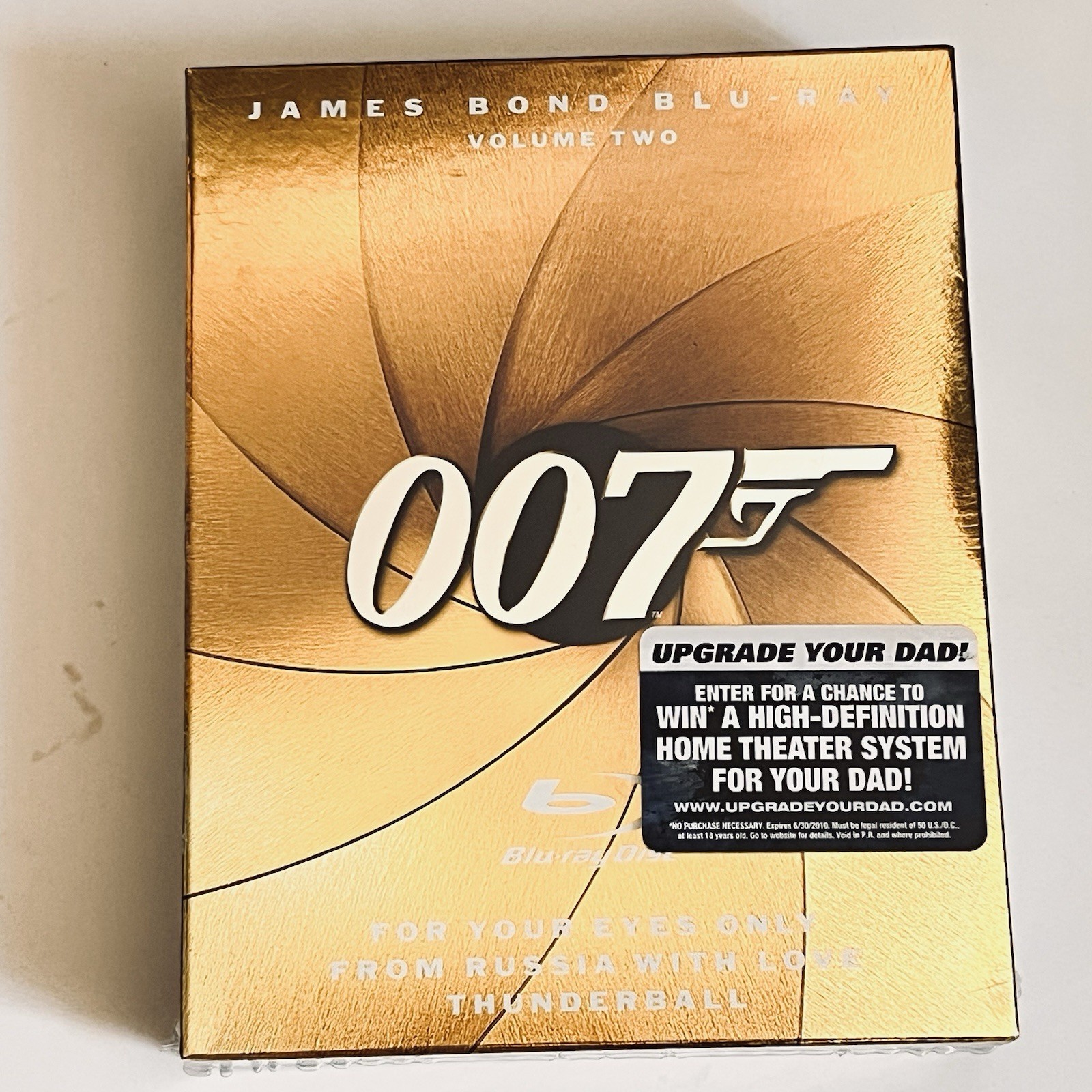 James Bond Vol 2 & 3 Blu-ray Collections Thunderball, Goldfinger, Moonraker New
