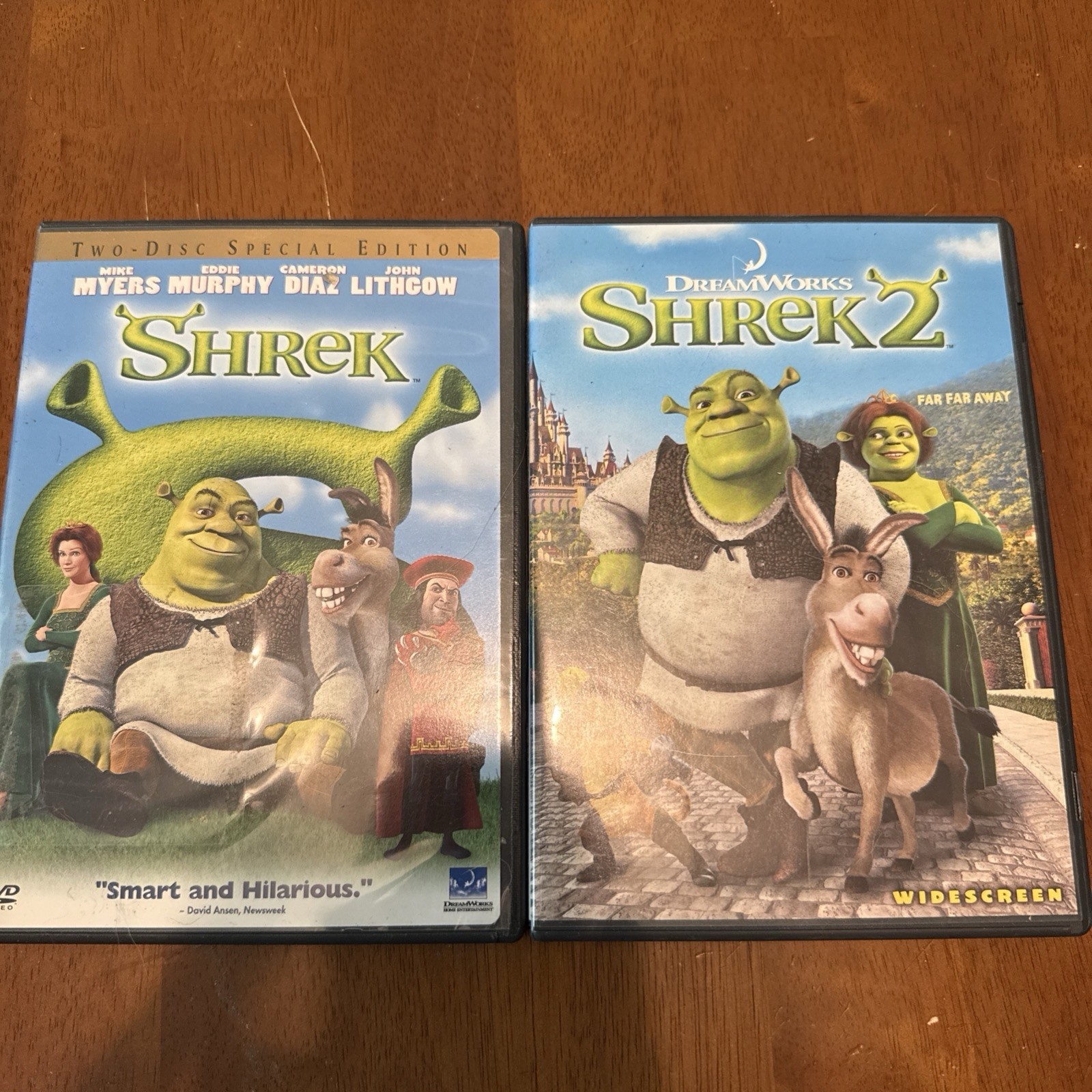 Dream Works Shrek And Shrek 2 DVD Lot of 2 DVD’s