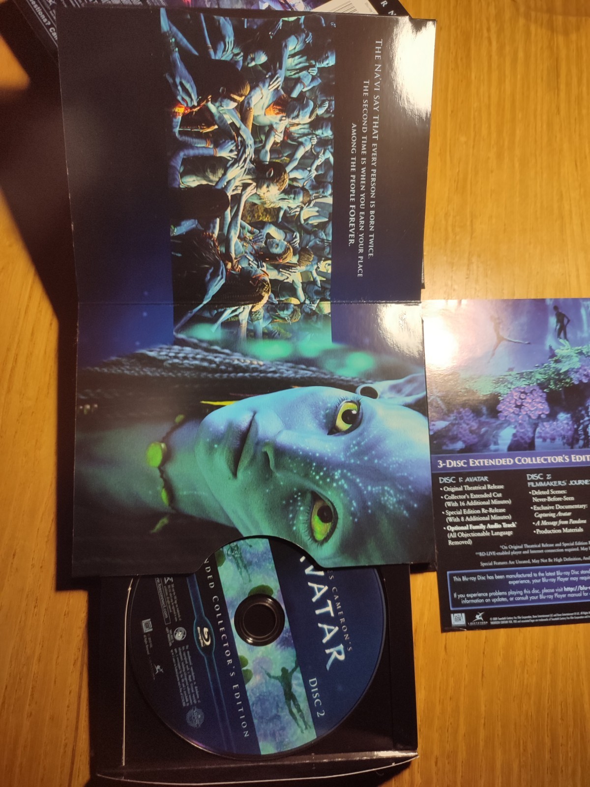Avatar 2009 3 Blu Ray Extended Collector’s Edition USA Import Free Region