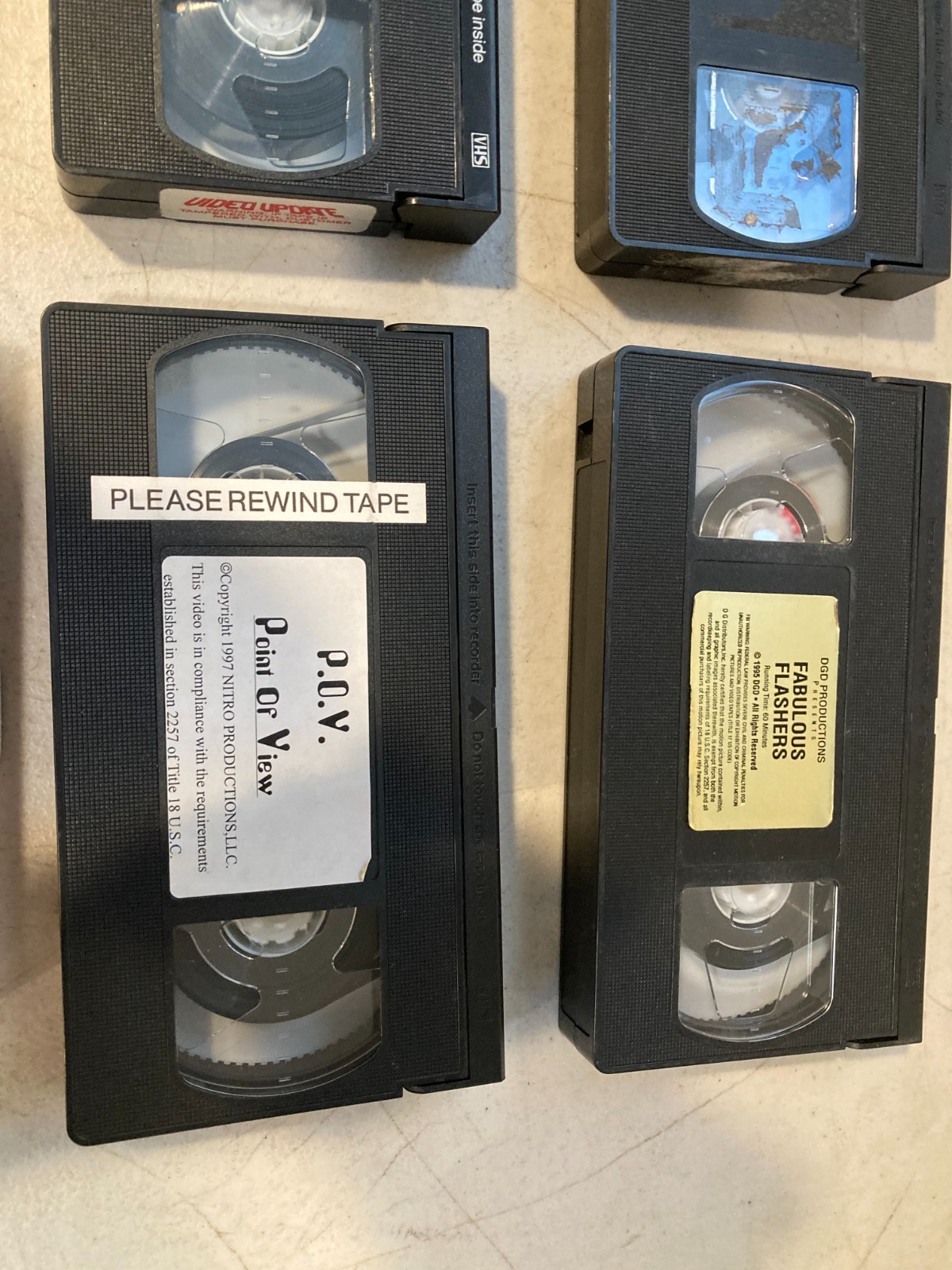 Lot of 11 Vintage Adult VHS Video Tapes Mixed Titles