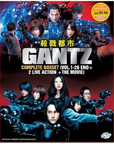 Gantz Complete DVD Box Set (Vol.1-26 + Movie + 2 Live Action)