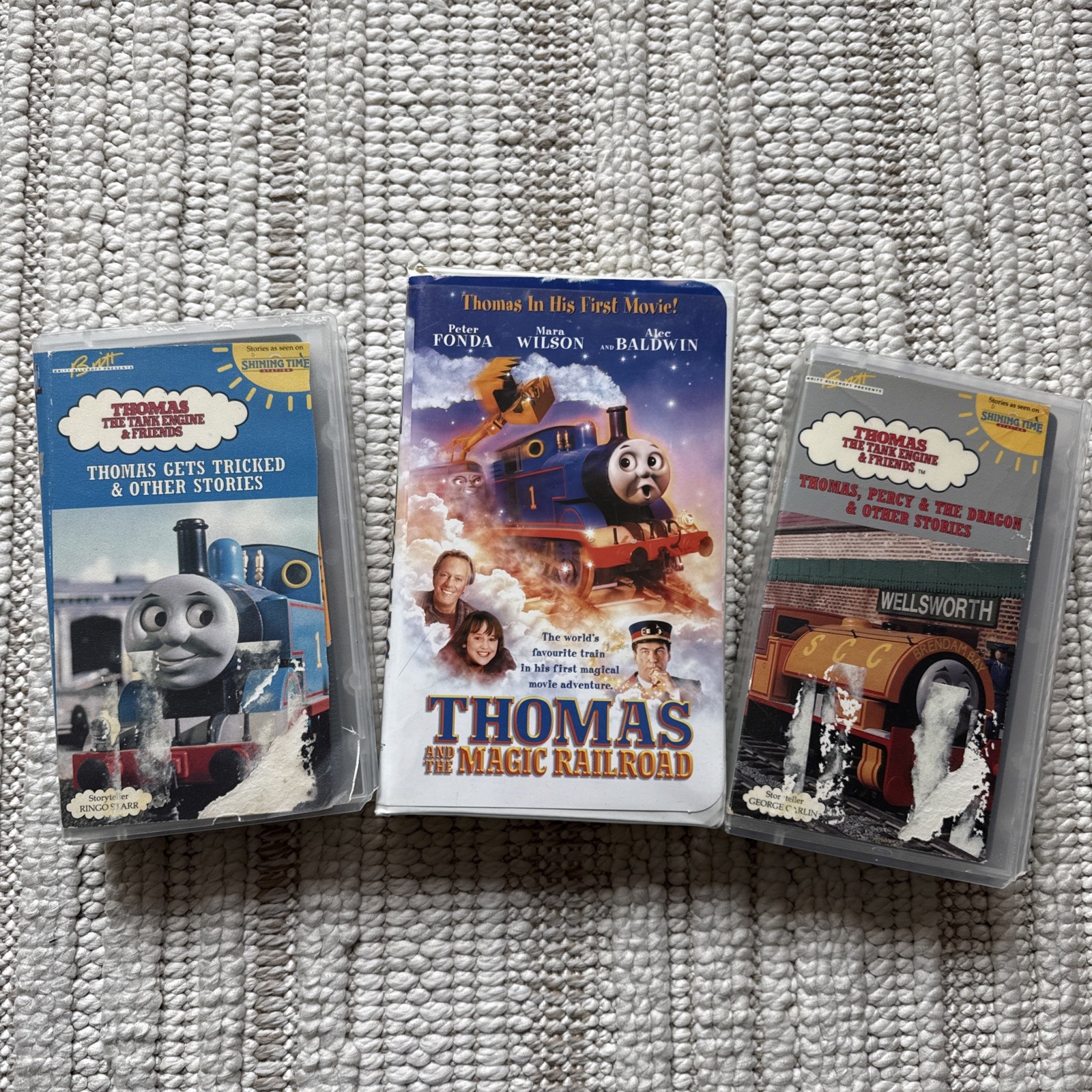 Vintage Thomas The Train Shining Time Station VHS Tapes Lot Of 3!