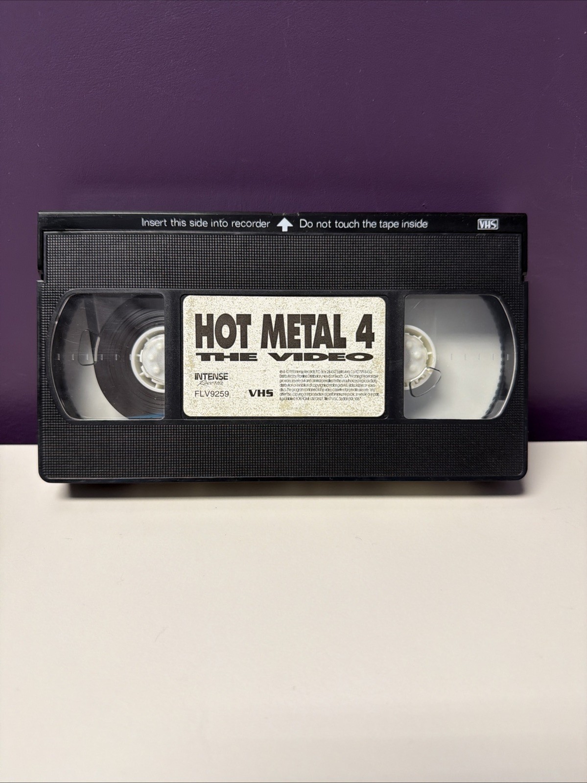 Hot Metal 4 The Video VHS Tape Music Videos Rock & Roll Tested Intense Records