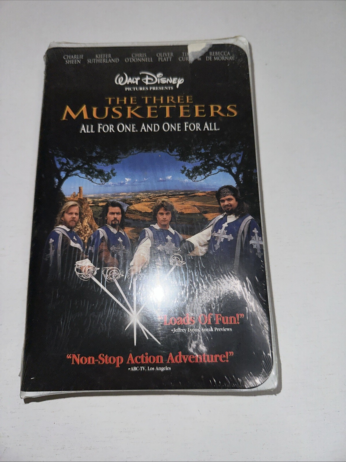 The Three Musketeers VHS, 1994 Walt Disney Clamshell Brand New Watermark Sealed