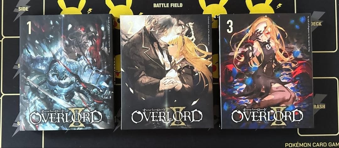 OVERLORD II Anime Blu-ray Box Set Vol. 1-3 Limited Edition Working Condition JP
