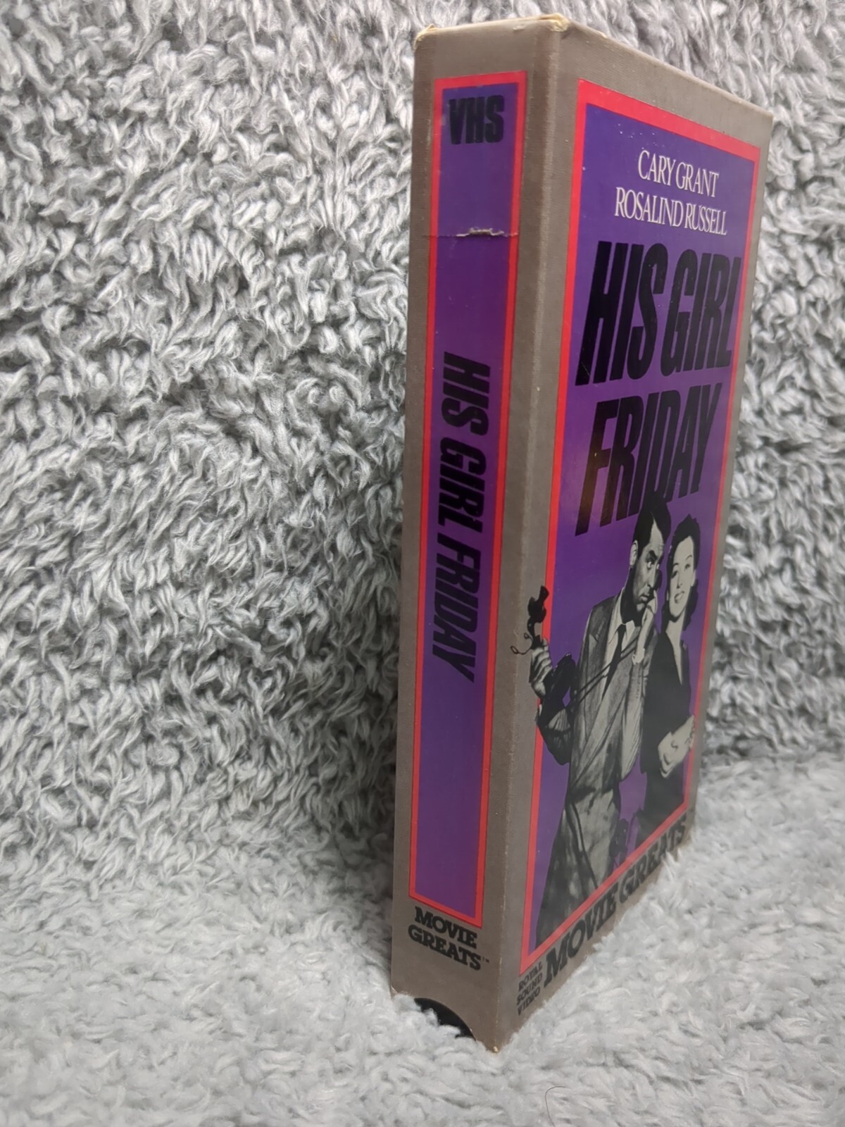 His Girl Friday 1940 VHS Cary Grant Rosalind Russell Screwball Comedy Romance
