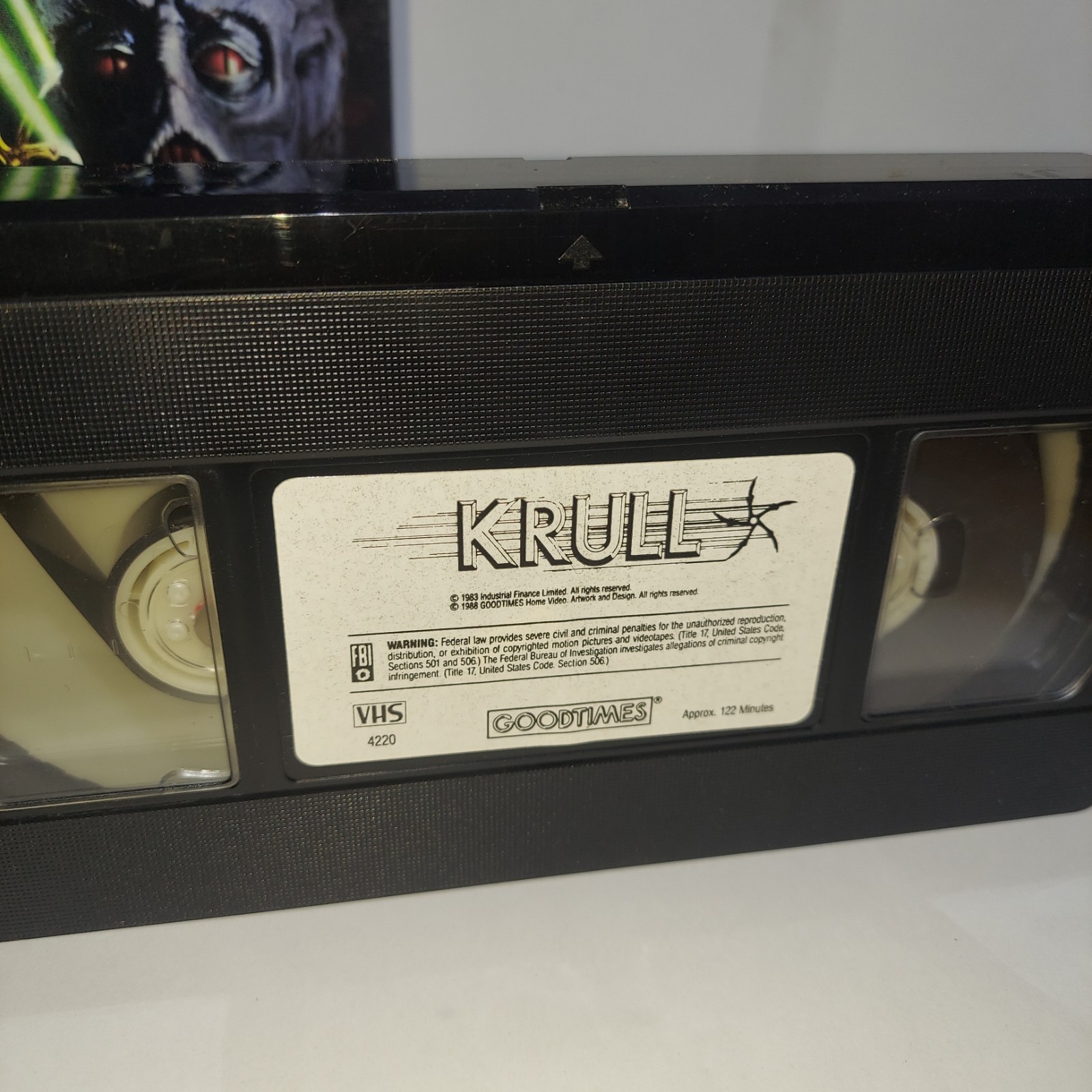 Krull VHS Tape 1988 Sci Fi Horror Movie Cult Classic Aliens Outer space GUC