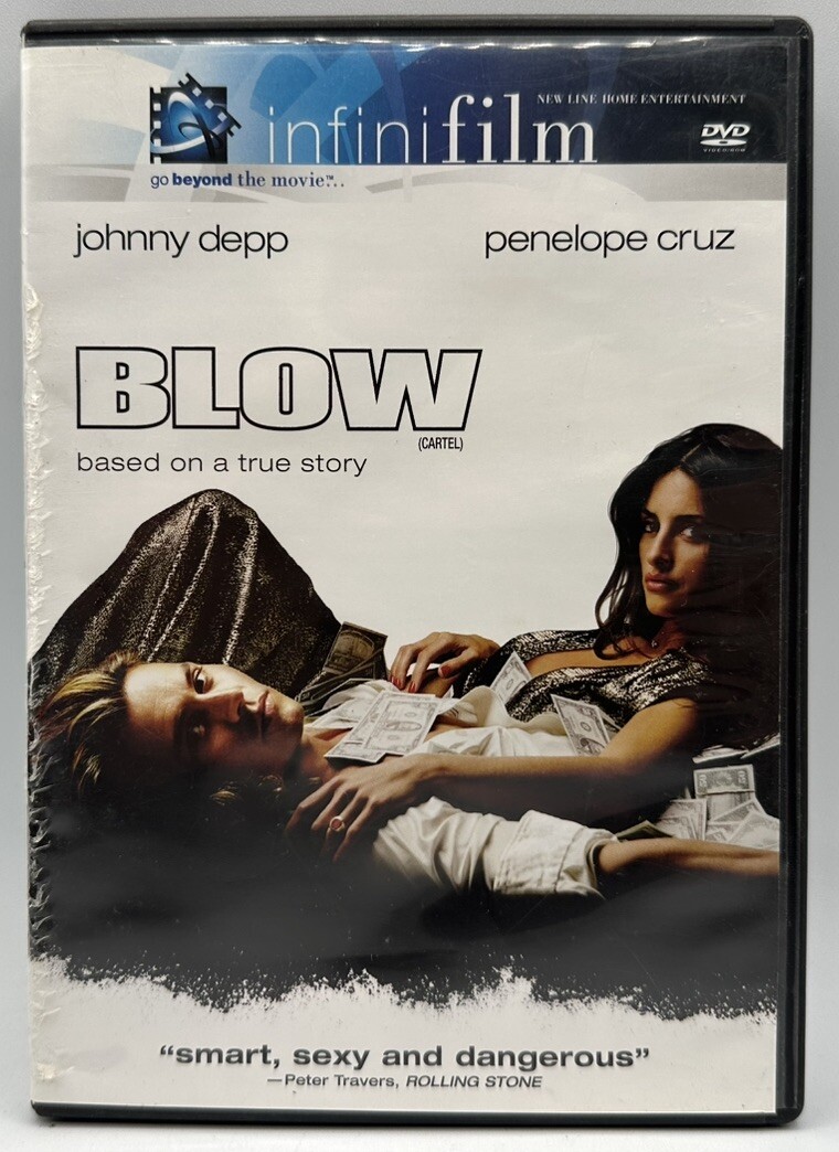 Blow DVD Infinifilm Johnny Depp, Penelope Cruz Pee Wee Herman Paul Reubens 2001