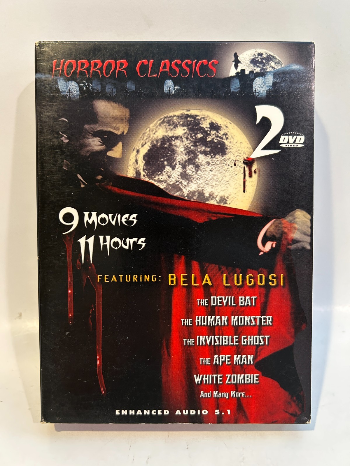 Horror Classics (9 Movies, 11 Hours, 2-DVD Set)