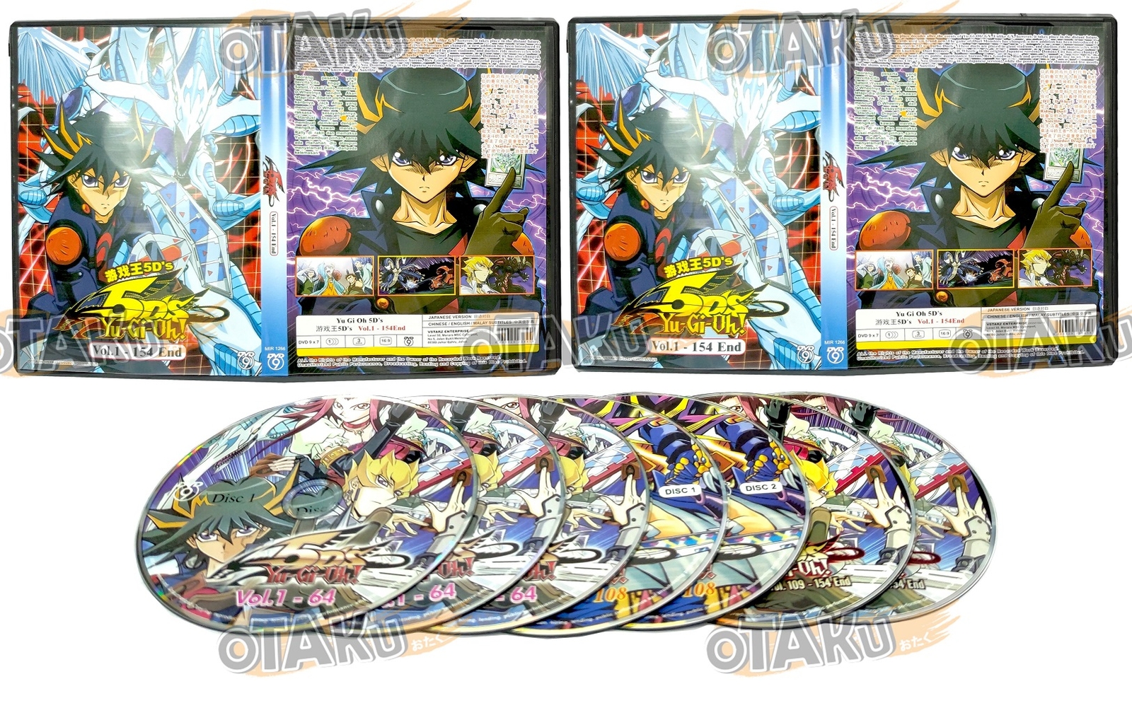 YU-GI-OH ! 5D’S – COMPLETE ANIME TV SERIES DVD BOX SET (1-154 EPS) SHIP FROM US