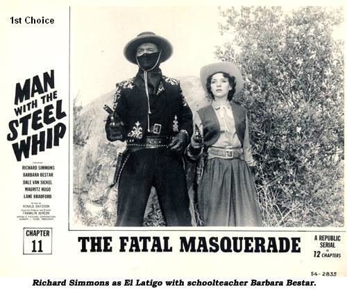 Man with the Steel Whip – Cliffhanger Serial DVD Richard Simmons Barbara Bestar