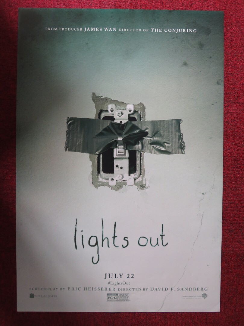 LIGHTS OUT US ONE SHEET ROLLED POSTER DAVID F.SANDBERG 2016