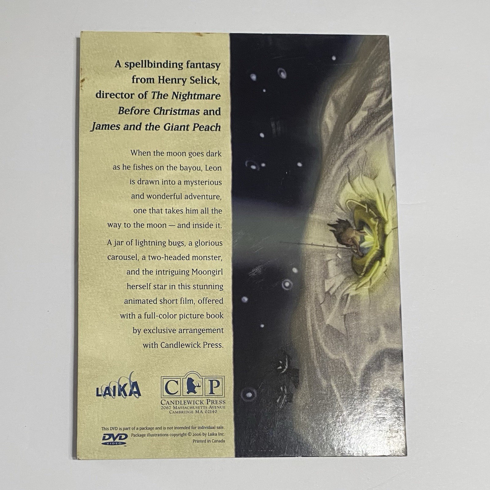 Moon Girl (DVD, 2006) Animated Short Film by Henry Selick Laika