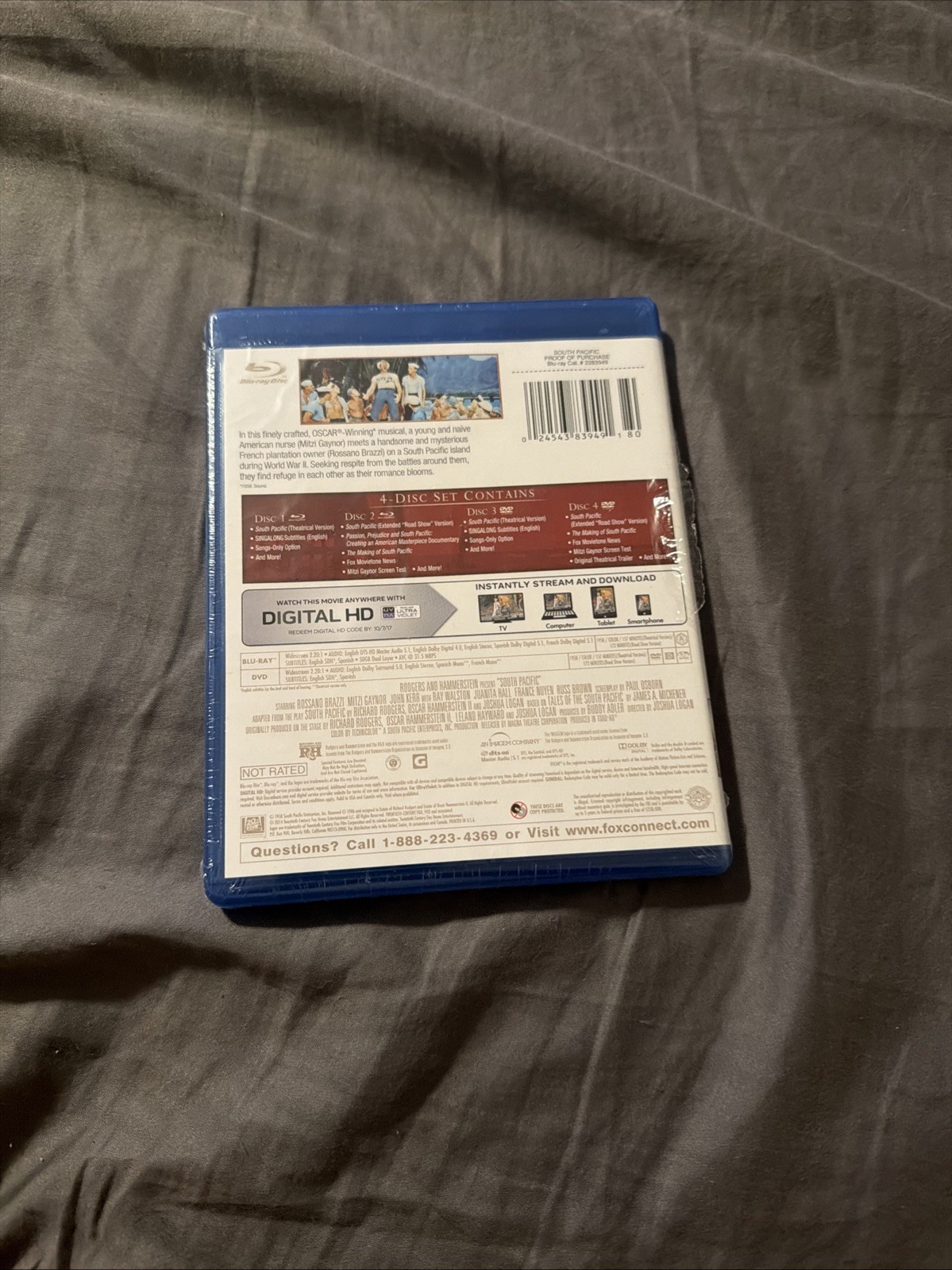 South Pacific (Blu-ray, 1958) Brand New