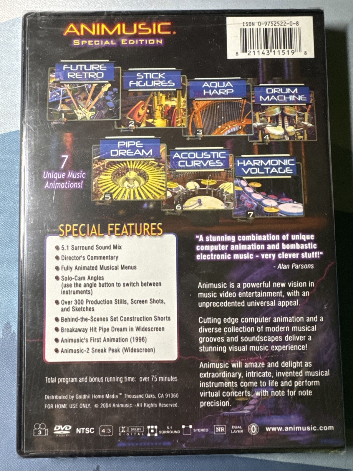 Animusic: A Computer Animation Video Album DVD 2004 Special Edition New Sealed