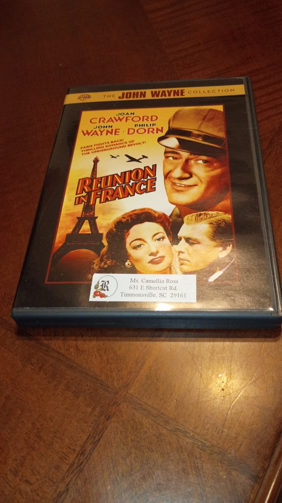 Reunion In France DVD 1942 John Wayne