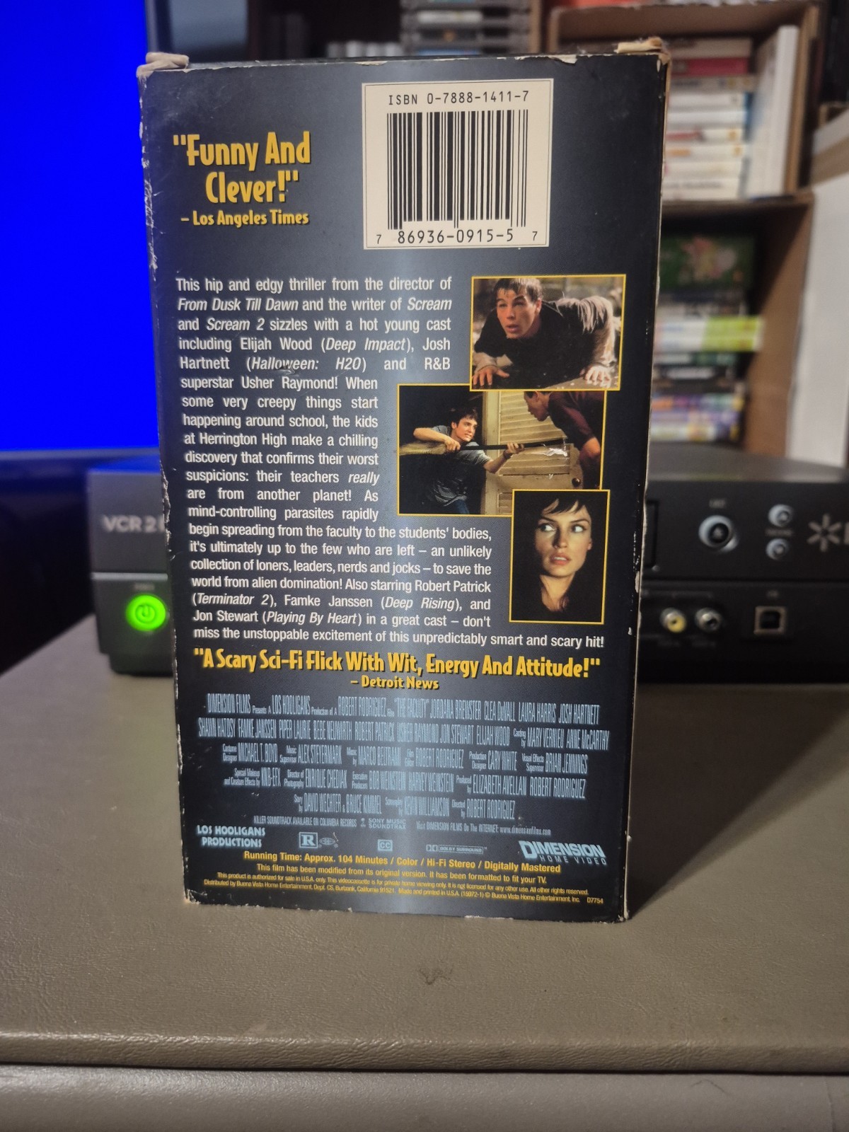 The Faculty VHS 1999 Josh Hartnett Elijah Wood Usher Horror Sci-Fi TESTED WORKIN