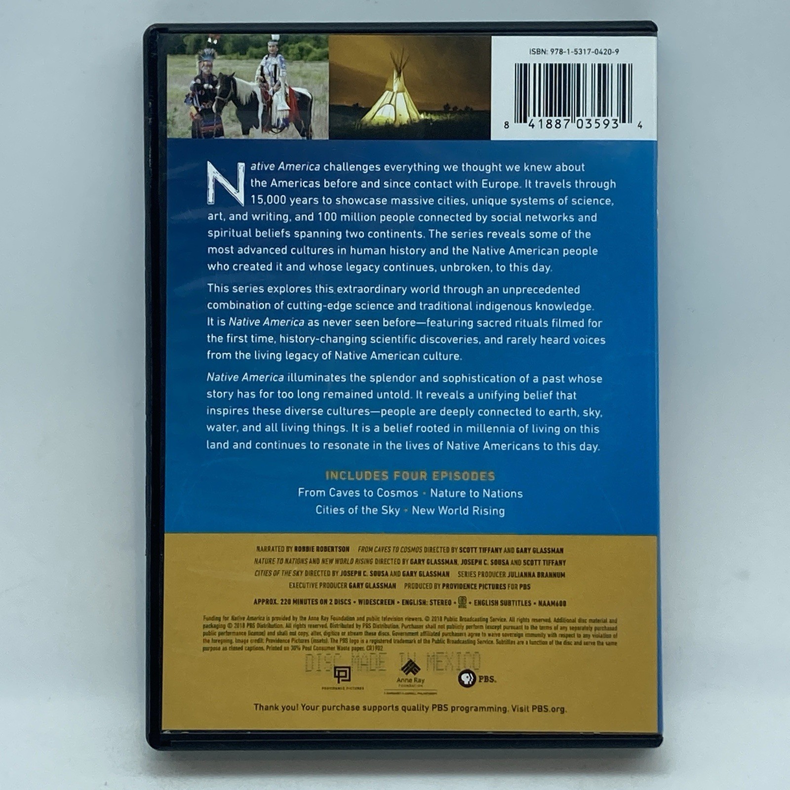 Native America 2-DVD 2018 PBS History Indigenous Culture Tribes Indians