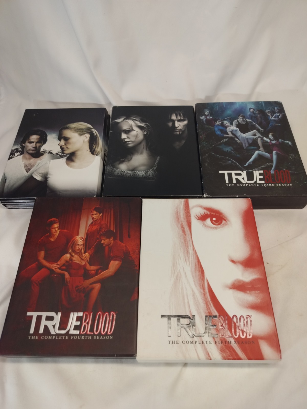 True Blood Complete Seasons 1-5 DVD Lot HBO Original Series Vampires Boxed Sets