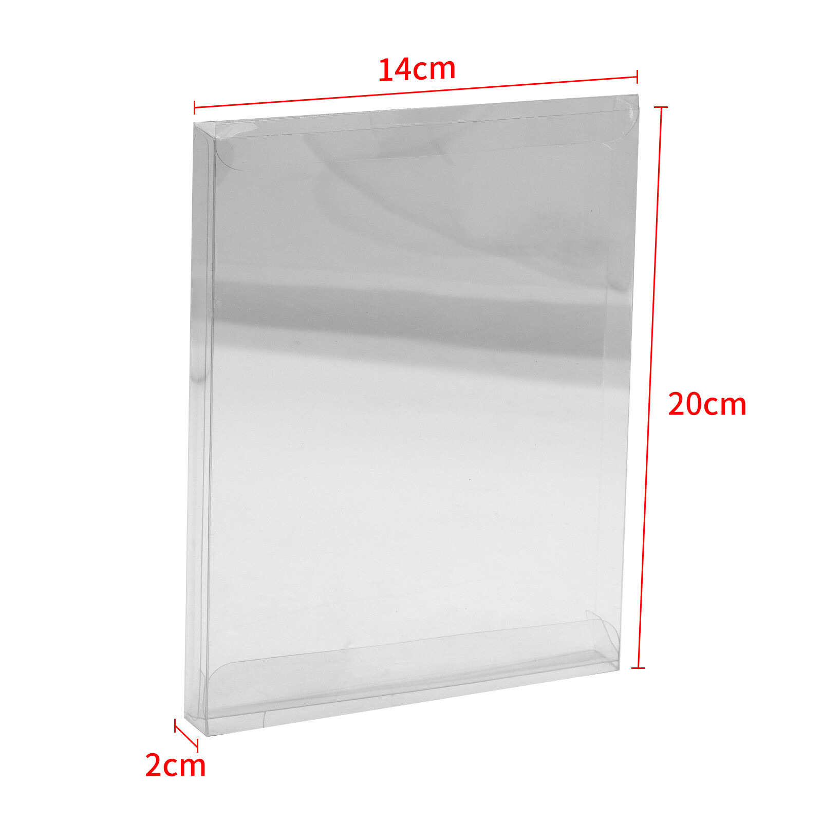 10x DVD Standard Case (Size Dv1) -Clear Plastic Protective Box Protector Sleeve