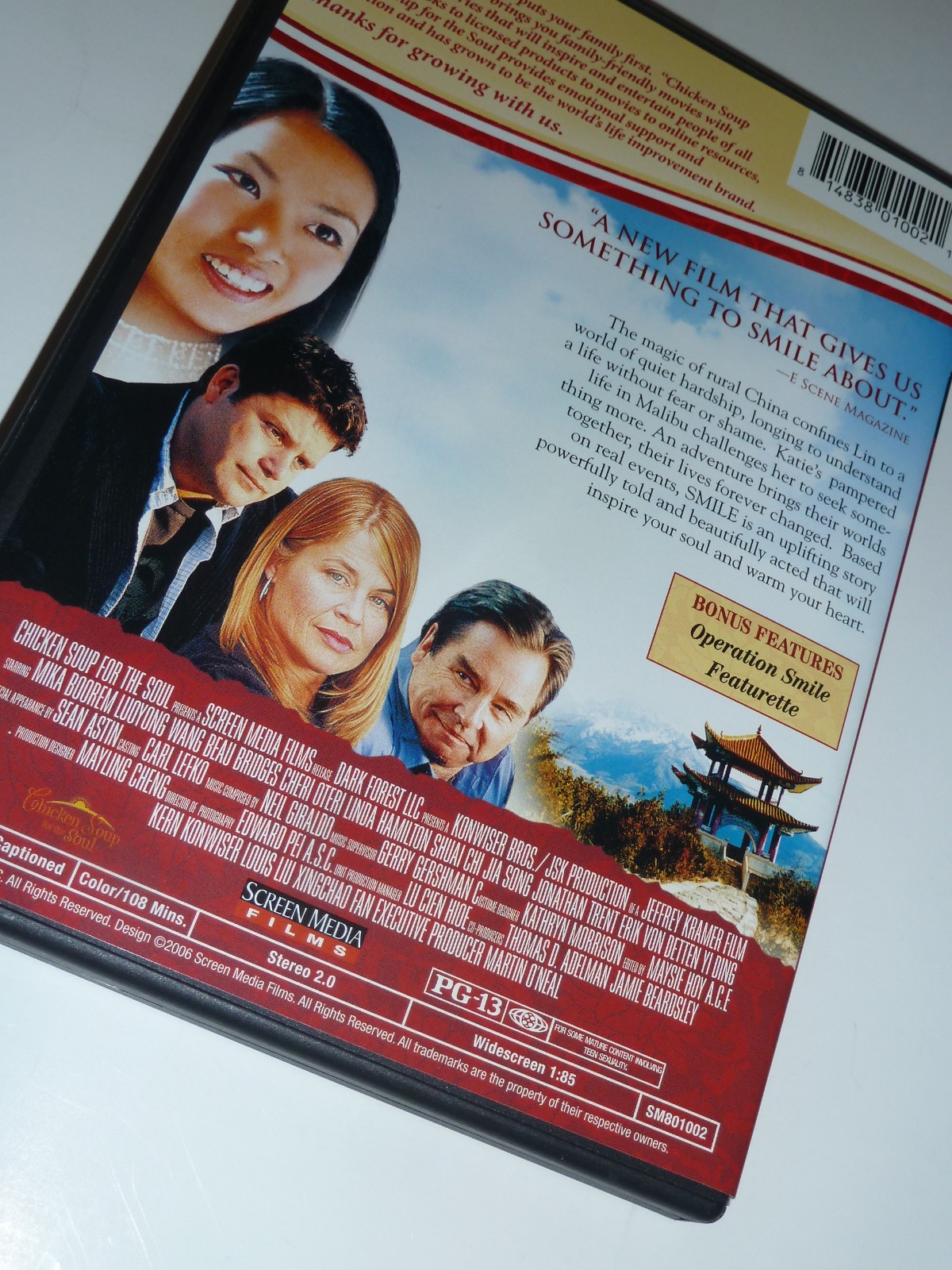 Smile DVD 2005 family drama movie China Mika Boorem Linda Hamilton Sean Astin!