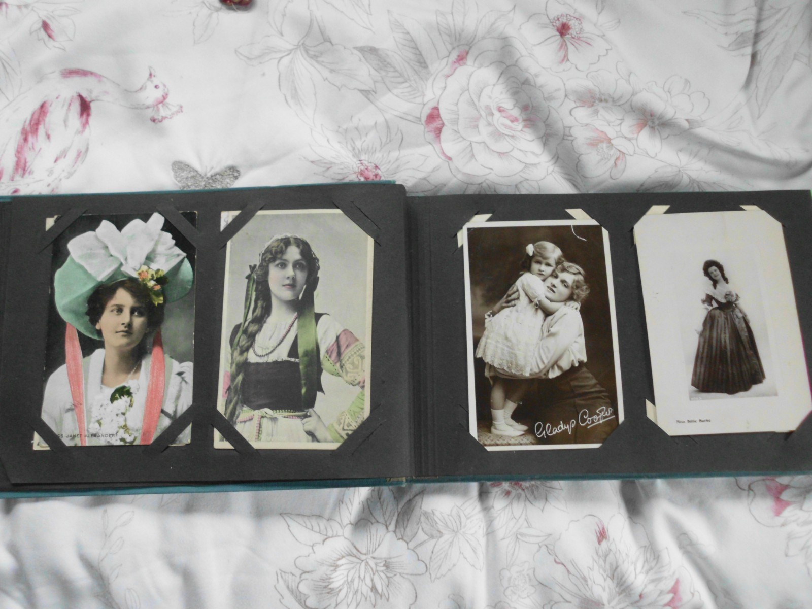 OLD SCREEN STARS PHOTO ALBUM with VARIETY STARS MALE FEMALE inc VESTA TILLEY