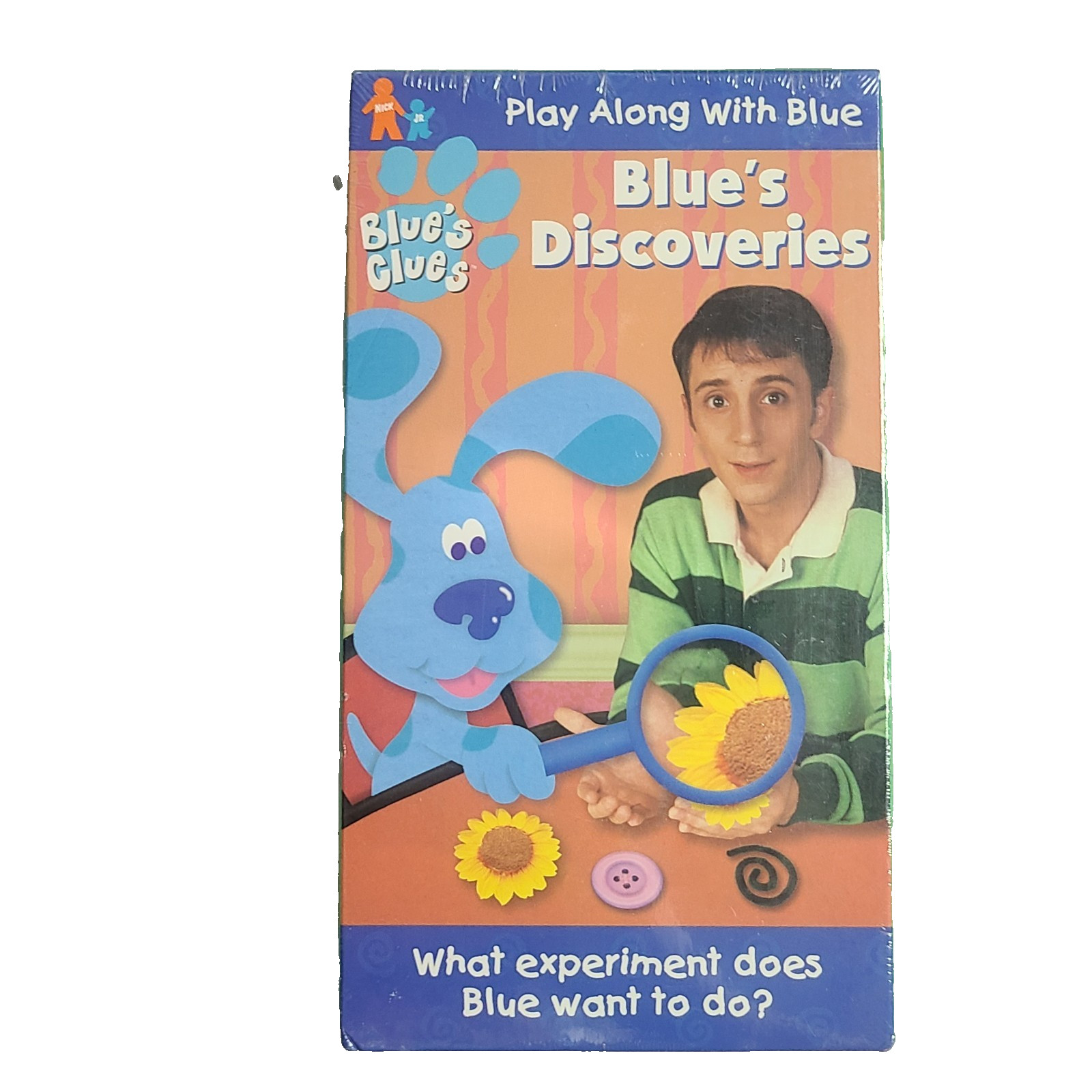 Vintage Blue’s Clues Blue’s Discoveries VHS 1999 50 Min Orange Tape New Sealed