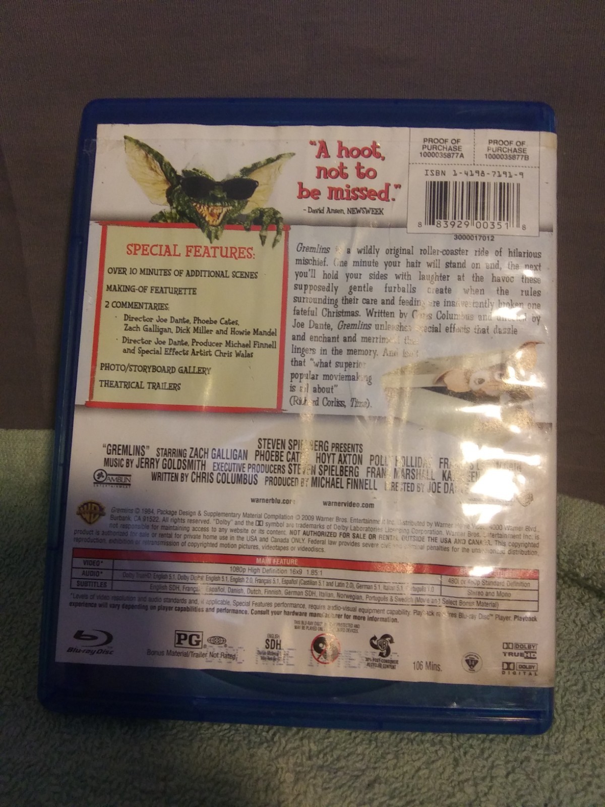 Joe Dante’s GREMLINS 25th Anniversary Blu-ray Edition, Phoebe Cates! Y2K