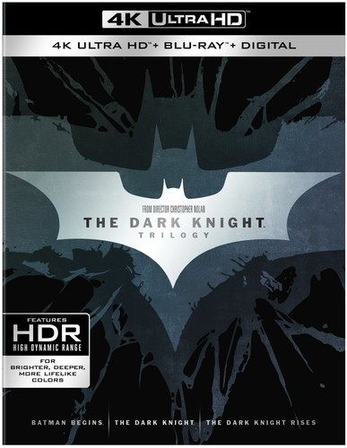 The Dark Knight Trilogy [New 4K UHD Blu-ray] With Blu-Ray, 4K Mastering, Slips