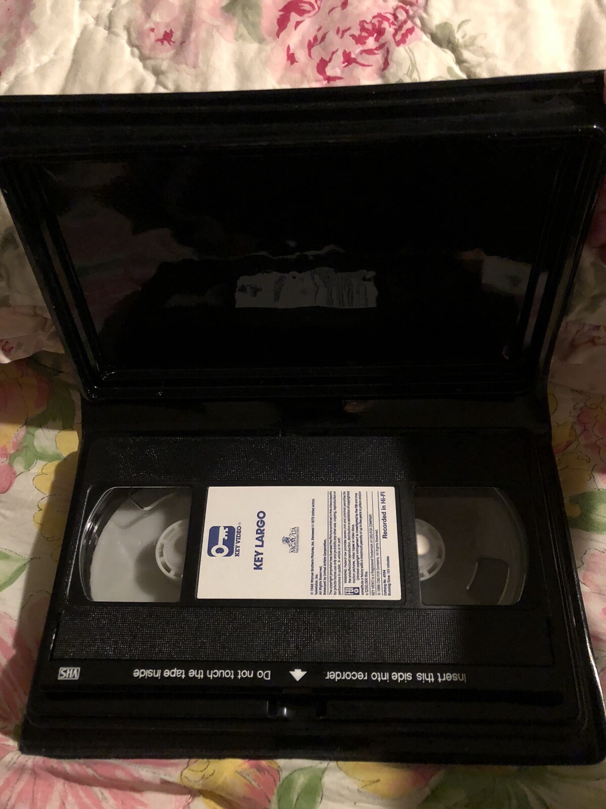 Key Largo VHS Humphrey Bogart, Edward G. Robinson Black Clamshell