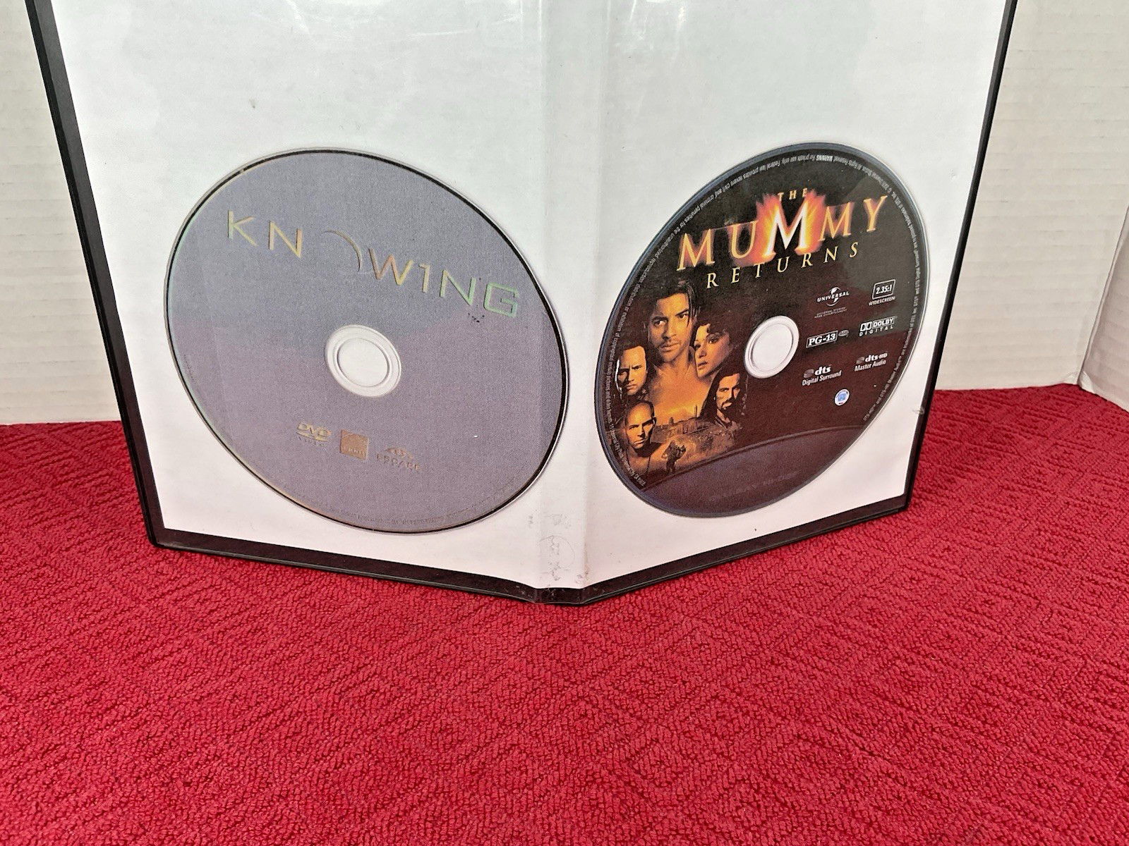 The Mummy Returns Blu-ray + Knowing DVD Rental Tested Fast Free Shipping