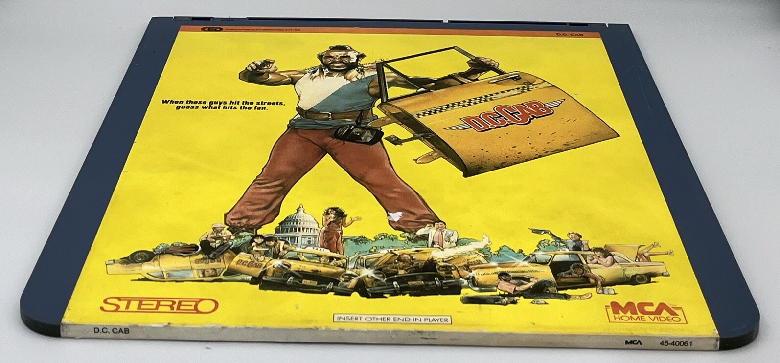 D.C. CAB CED Videodisc 1983 Comedy MR. T Gary Busey Bill Maher Untested