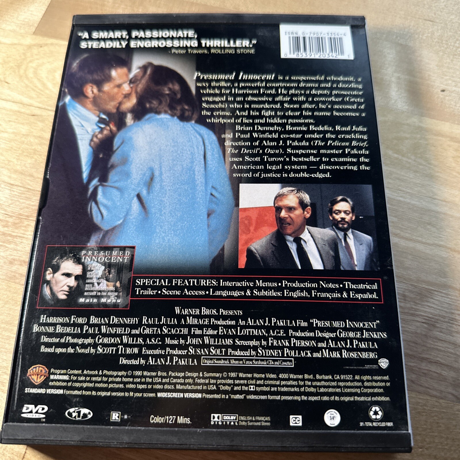 Presumed Innocent (DVD, 1997)
