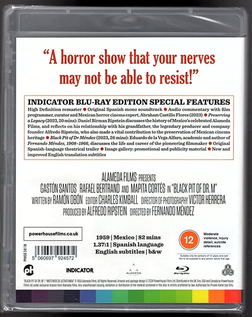 Black Pit of Dr. M (Misterios de ultratumba) (Blu-ray, 1959, Indicator #381)